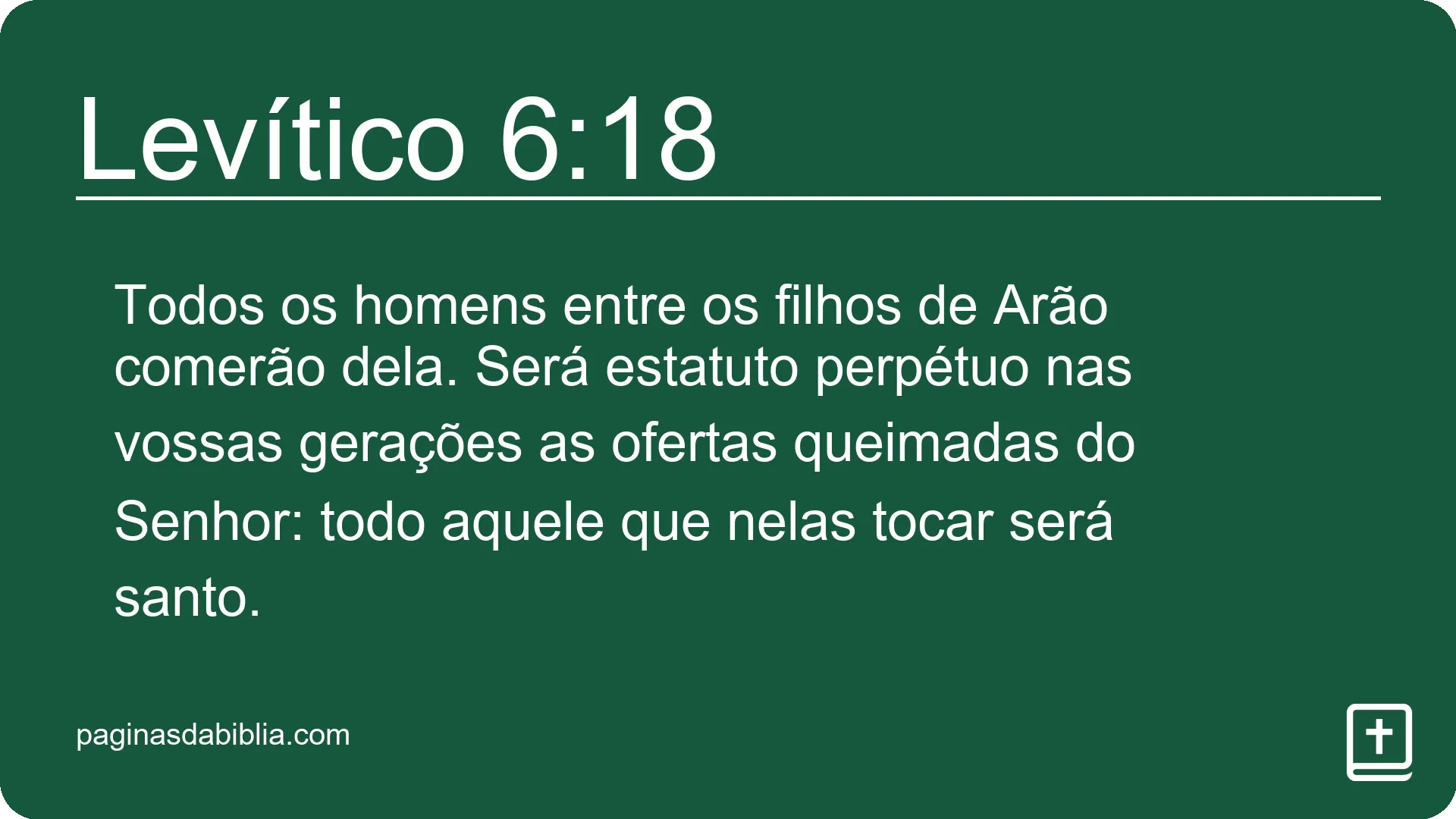 Levítico 6:18