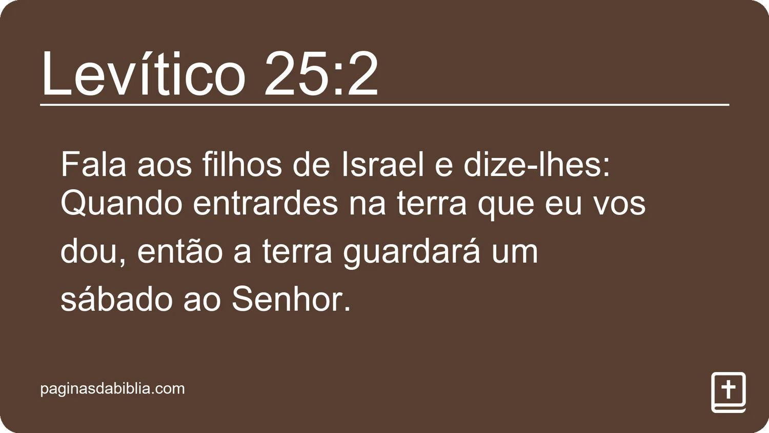 Levítico 25:2