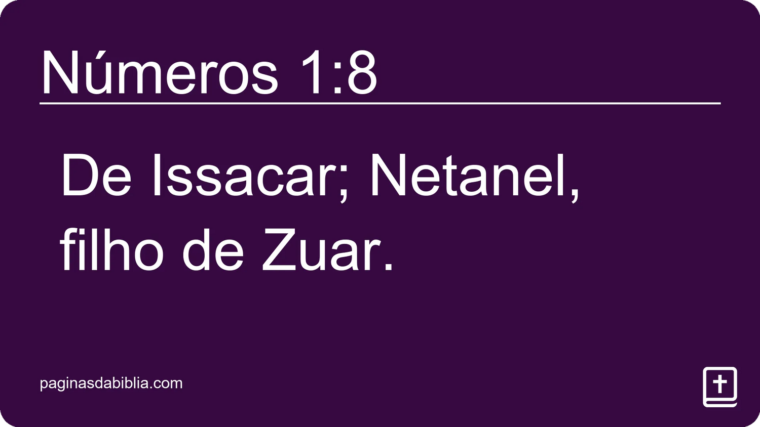 Números 1:8