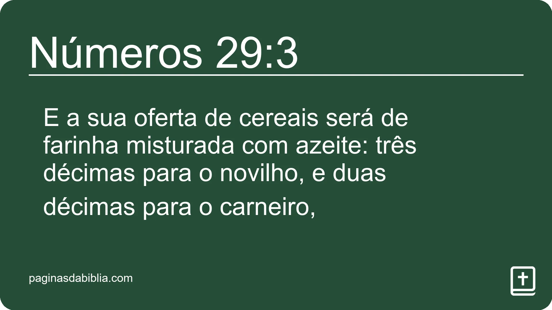 Números 29:3