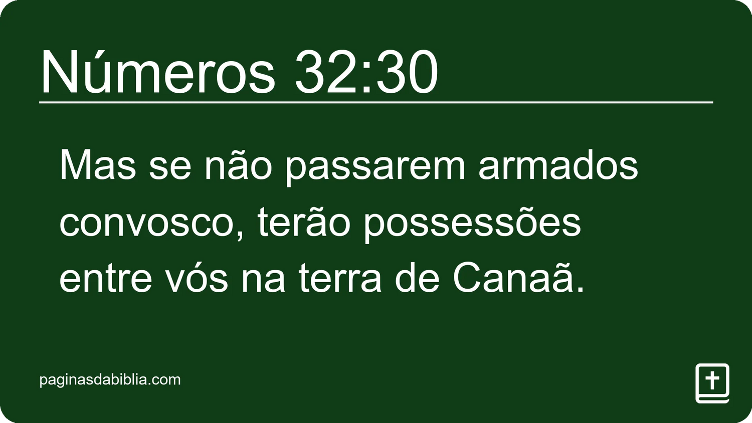 Números 32:30