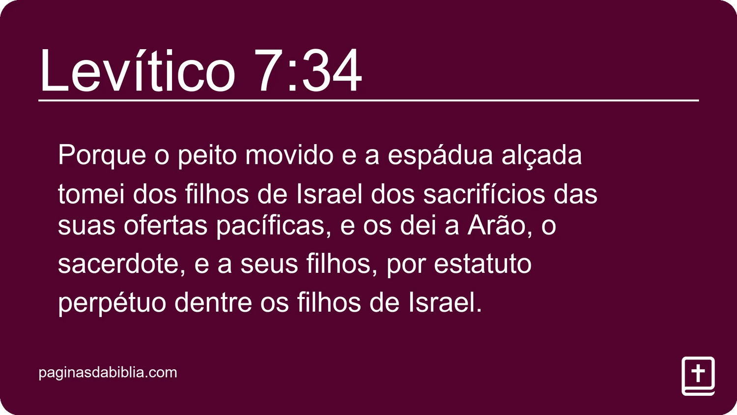 Levítico 7:34