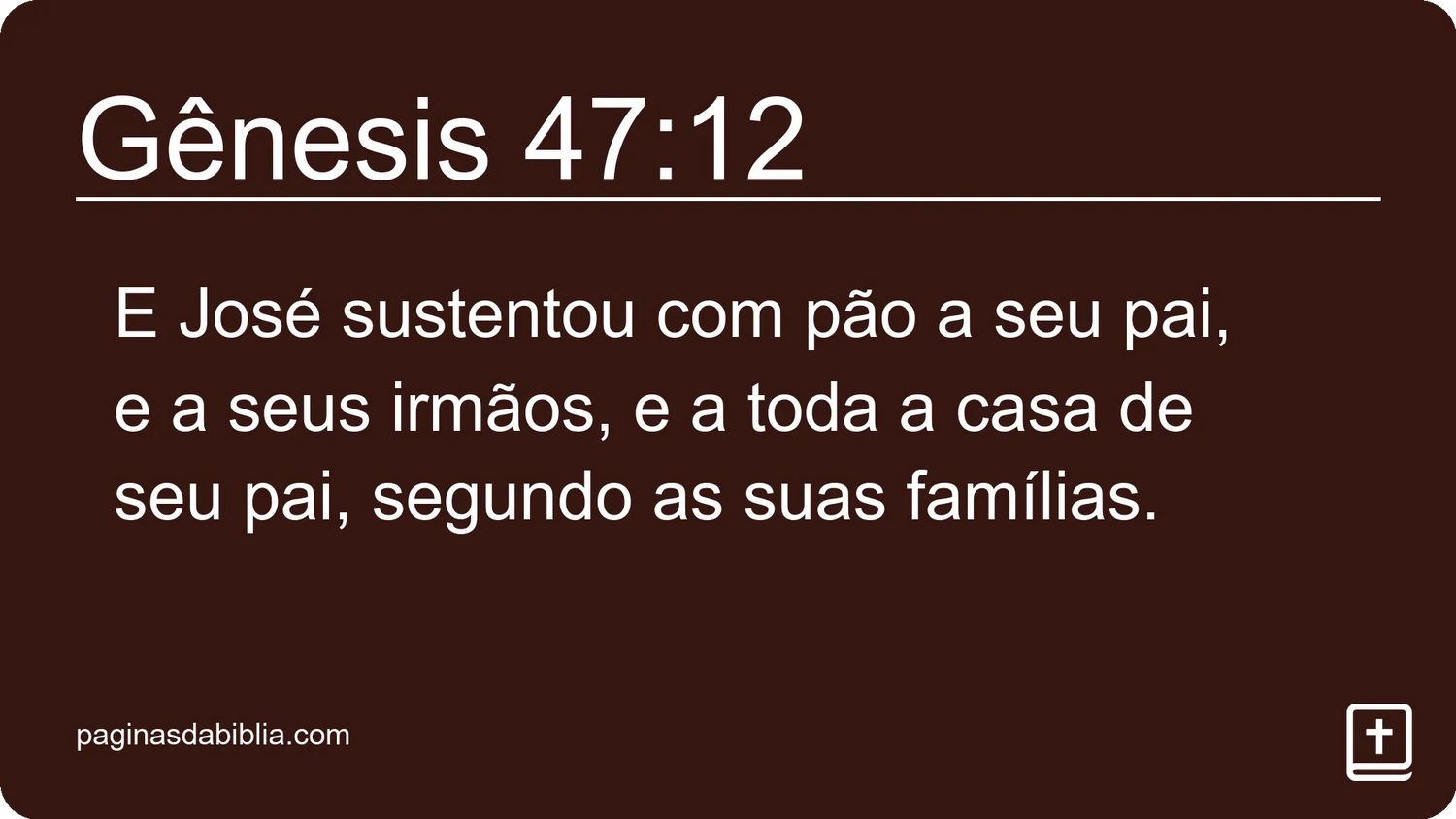 Gênesis 47:12