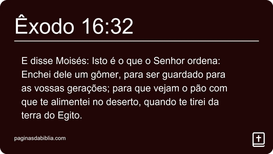 Êxodo 16:32