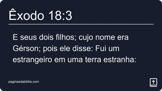 Êxodo 18:3