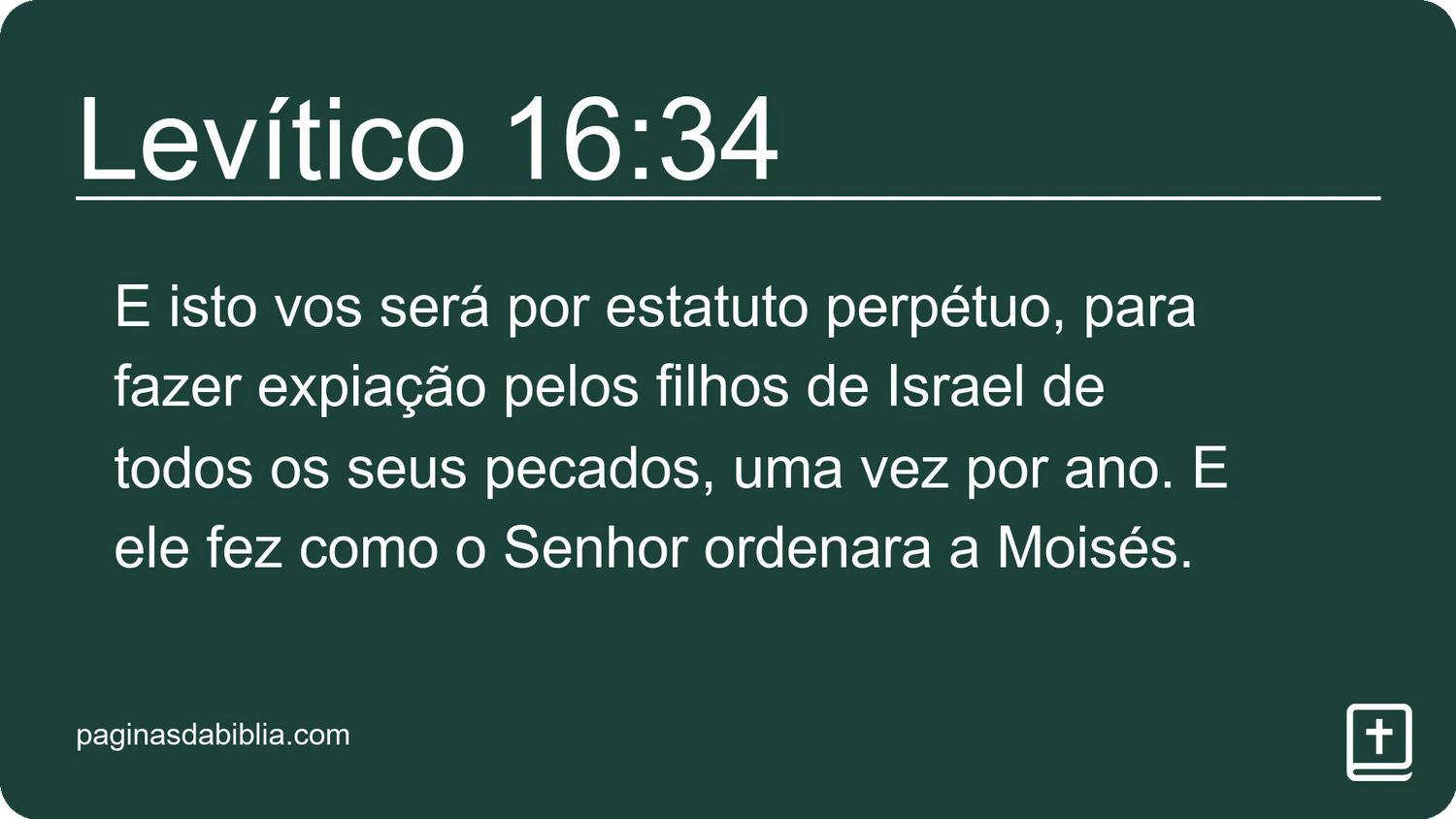 Levítico 16:34