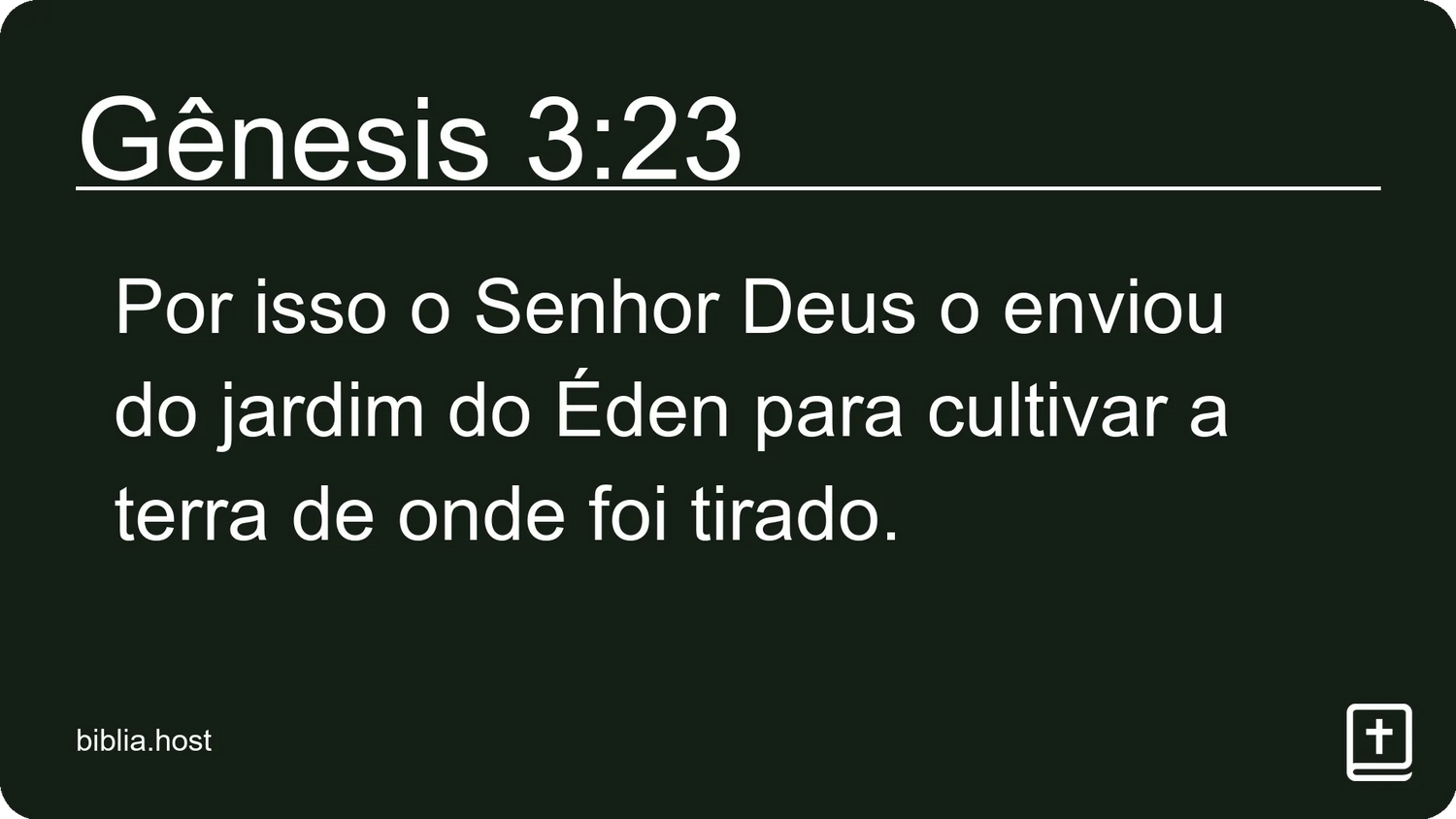 Gênesis 3:23