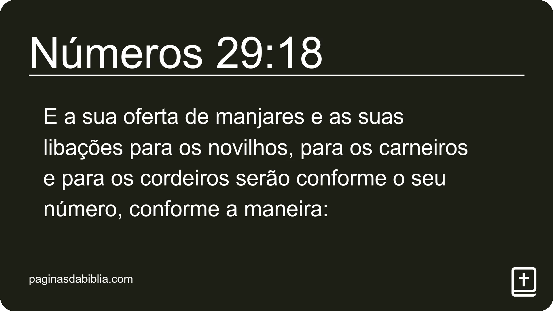 Números 29:18