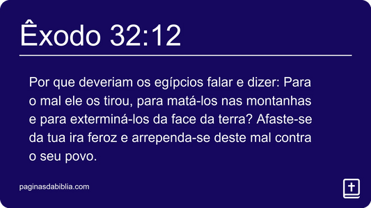 Êxodo 32:12