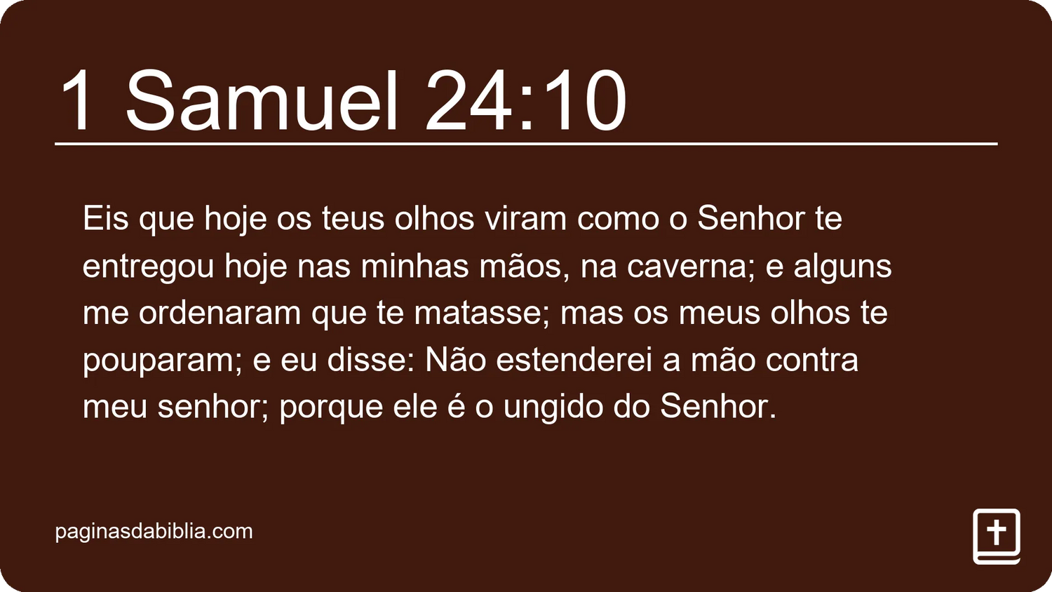 1 Samuel 24:10