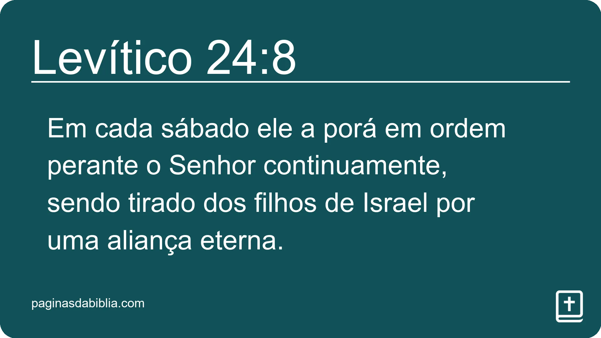 Levítico 24:8