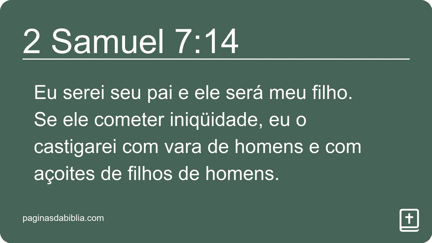 2 Samuel 7:14