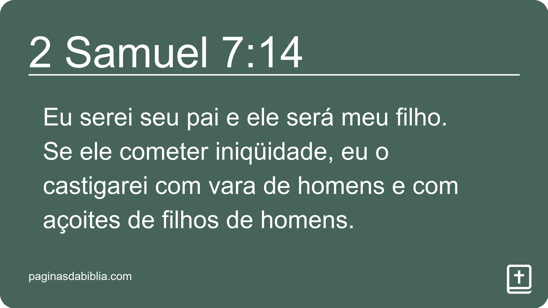 2 Samuel 7:14