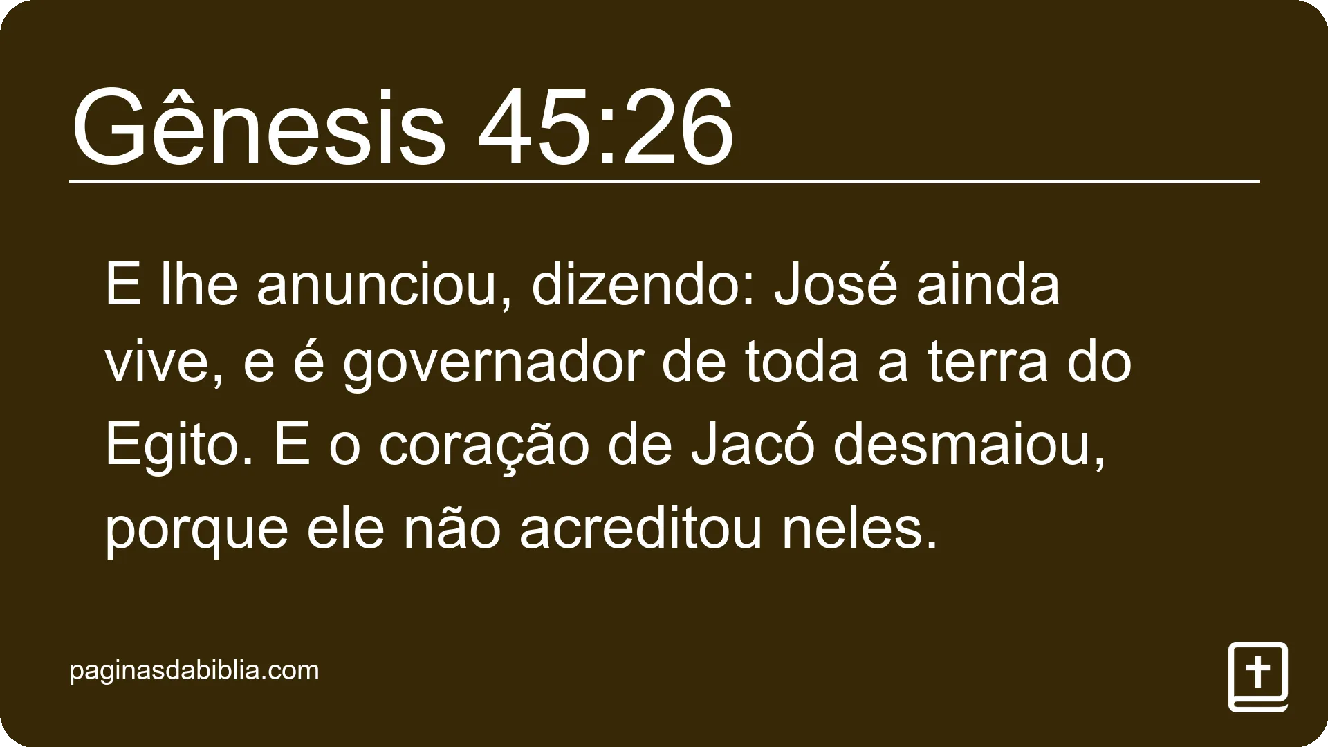 Gênesis 45:26