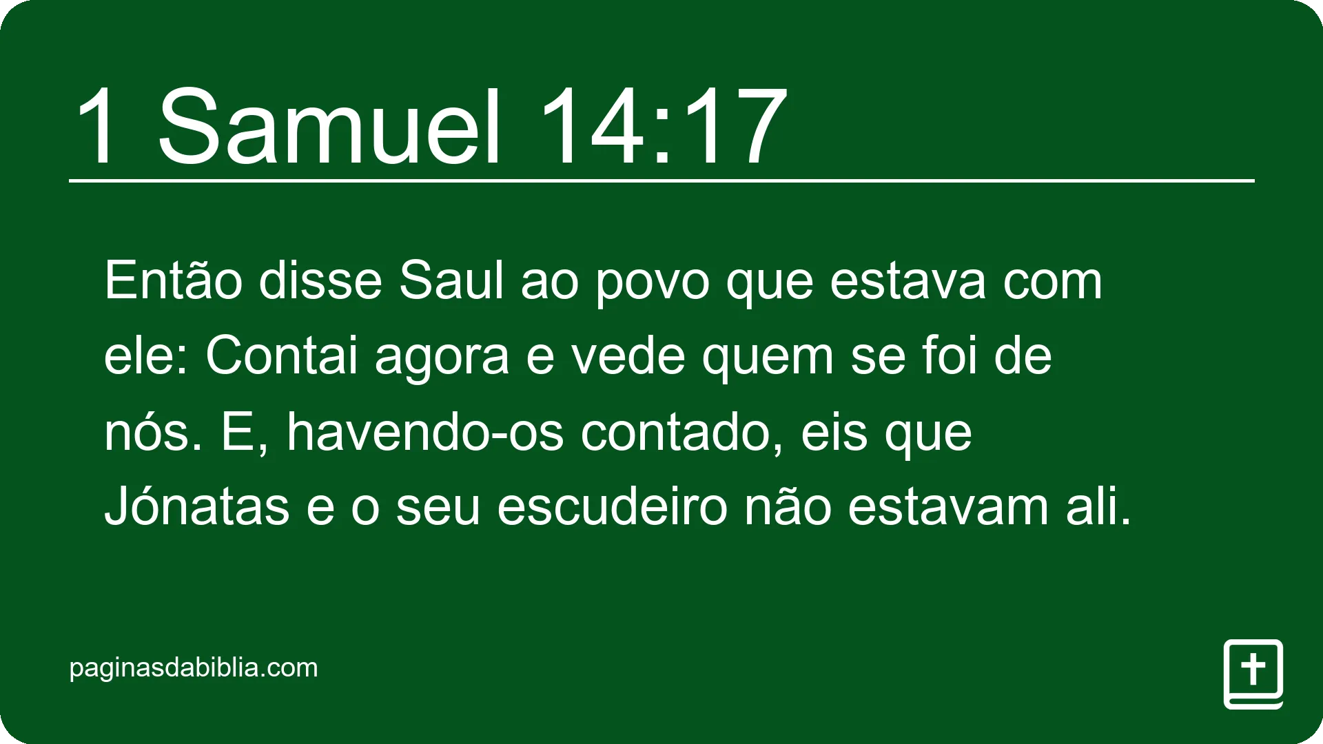 1 Samuel 14:17