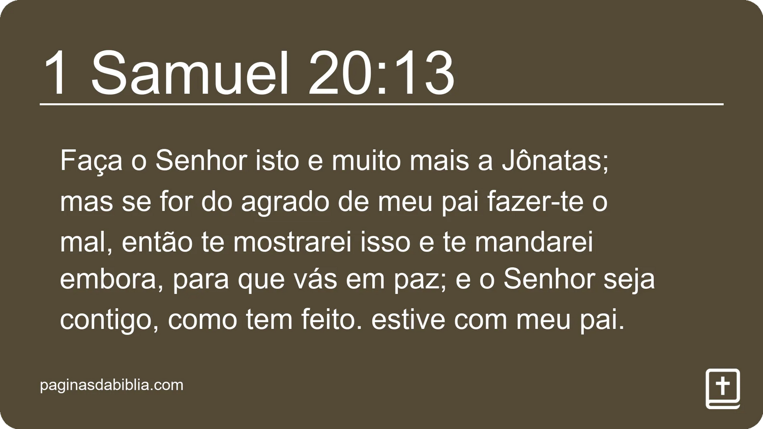 1 Samuel 20:13