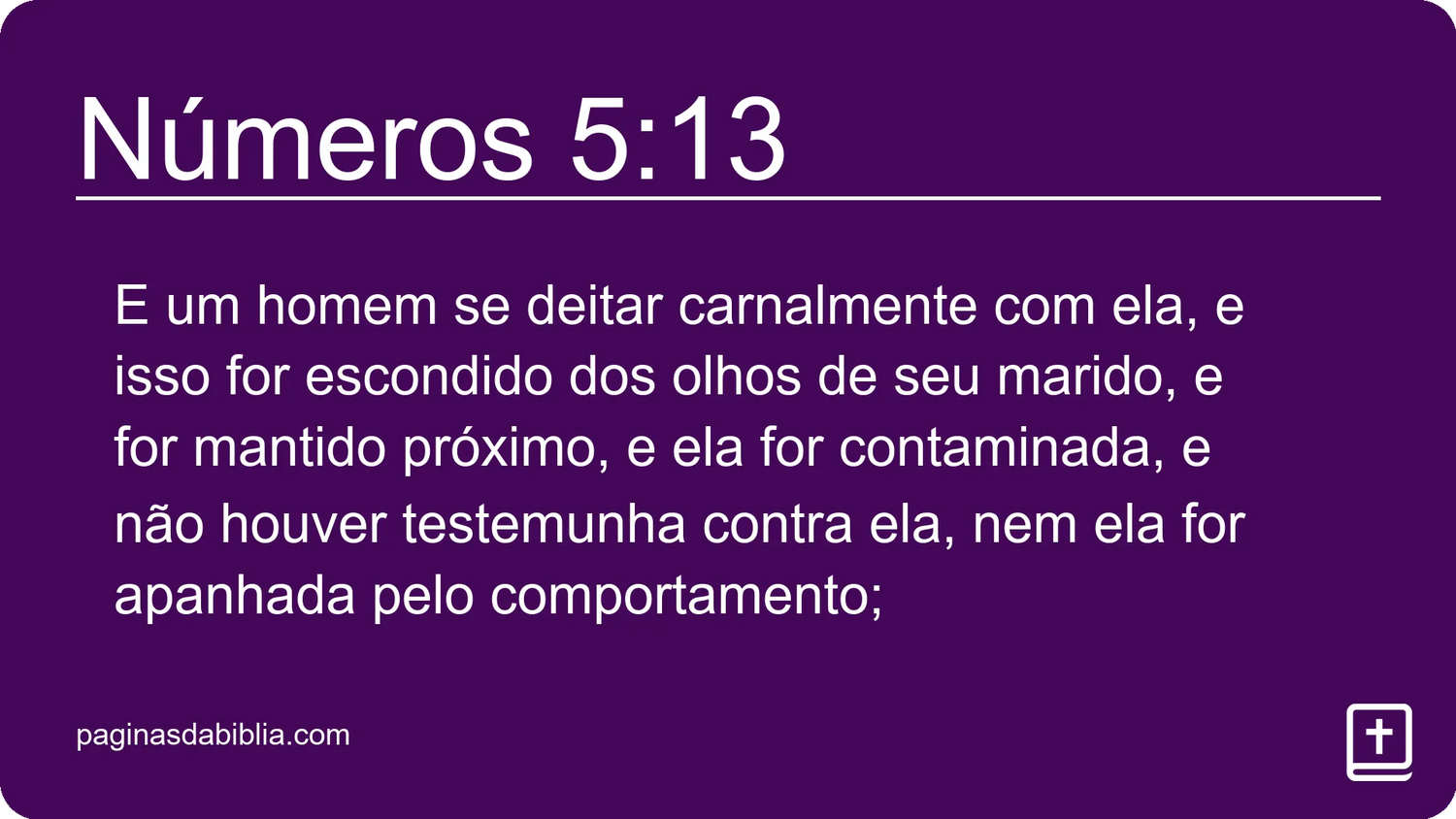 Números 5:13