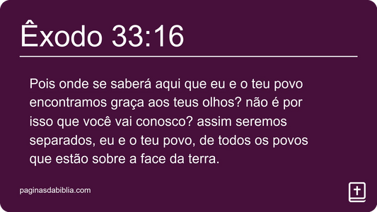 Êxodo 33:16