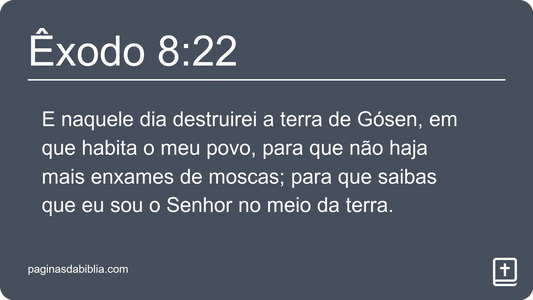 Êxodo 8:22