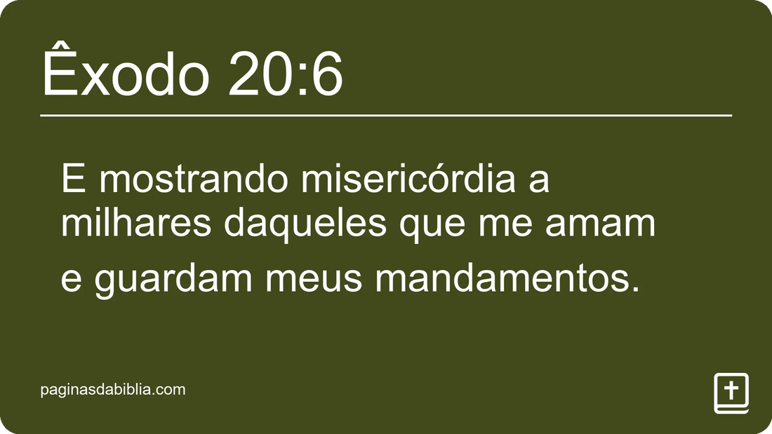 Êxodo 20:6