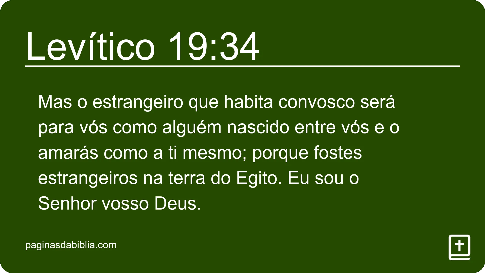 Levítico 19:34