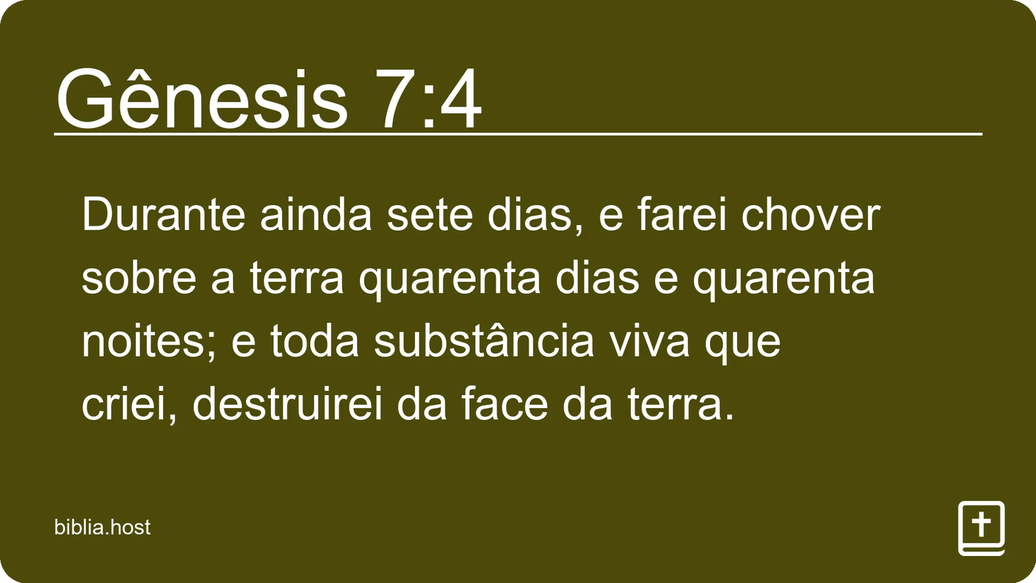 Gênesis 7:4