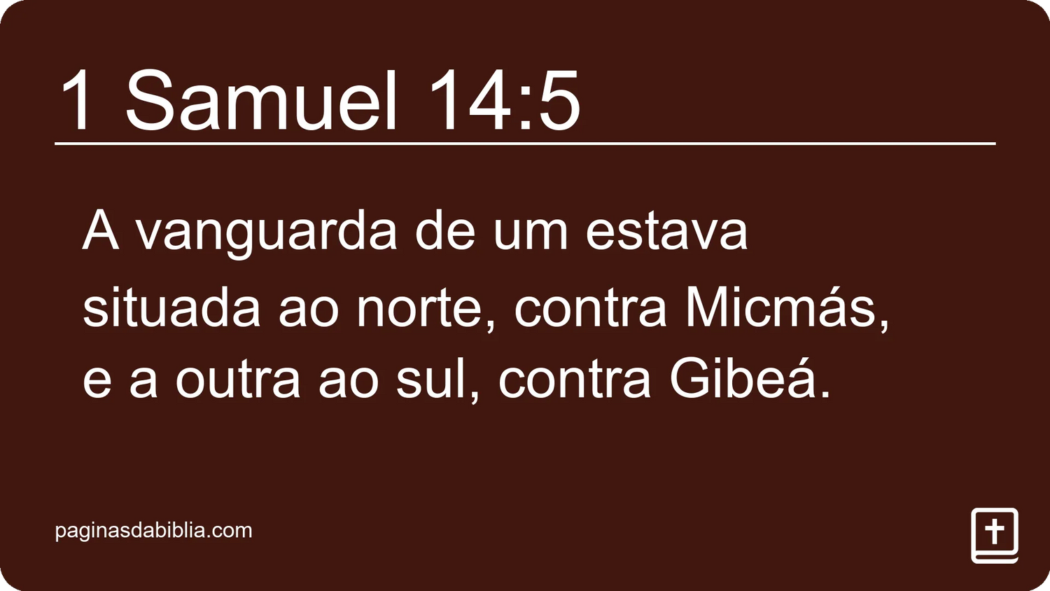 1 Samuel 14:5