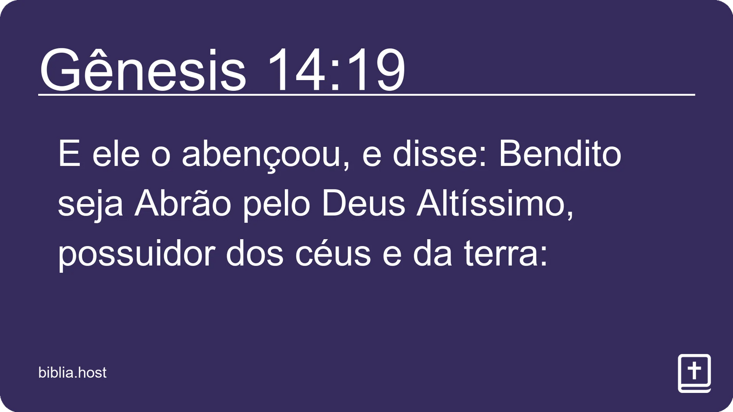 Gênesis 14:19