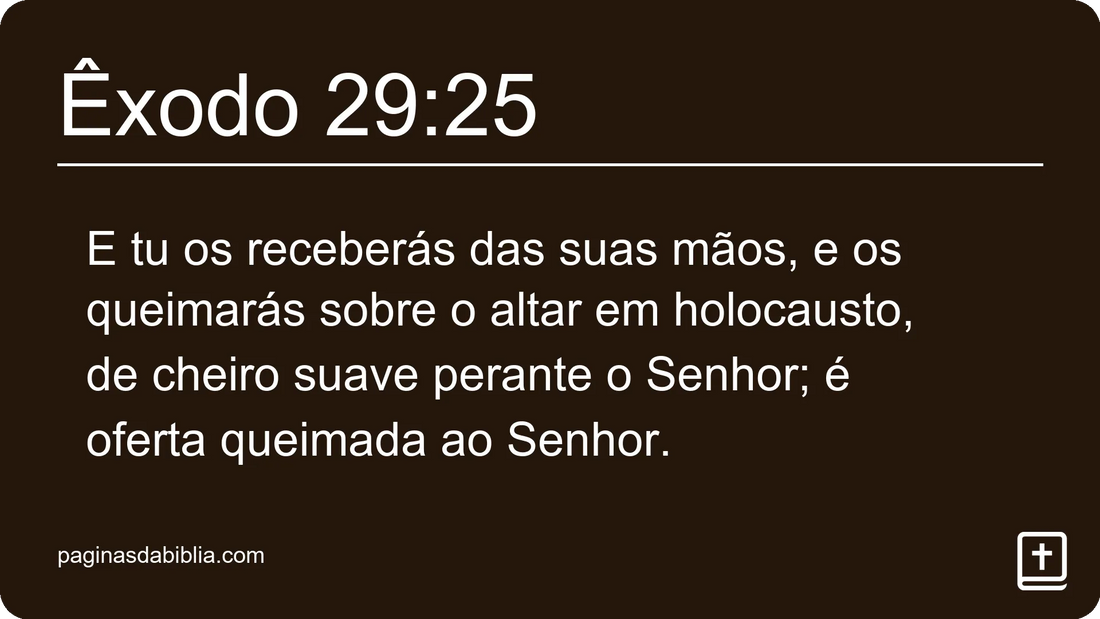 Êxodo 29:25