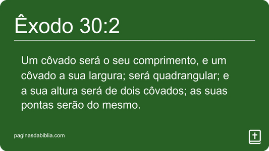 Êxodo 30:2