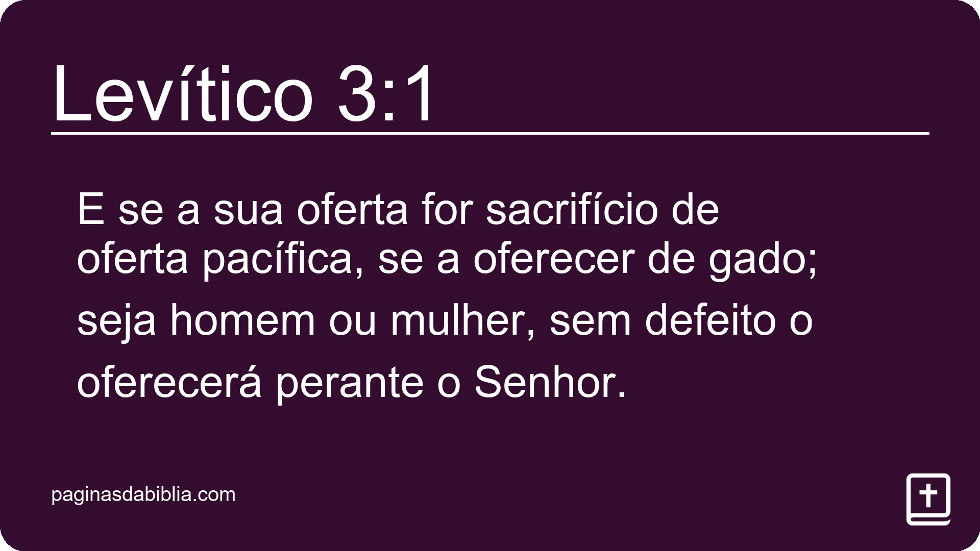 Levítico 3:1