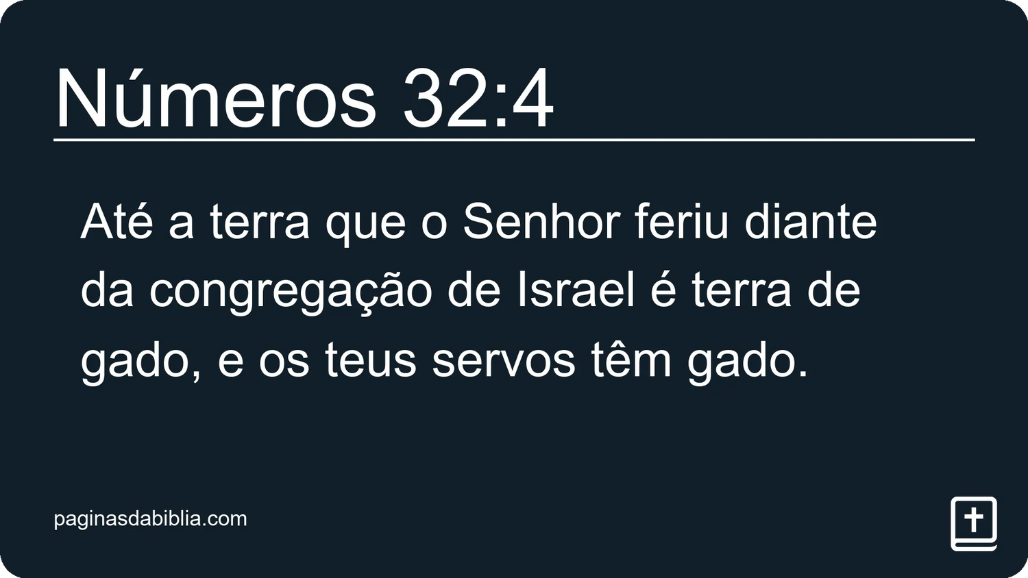 Números 32:4