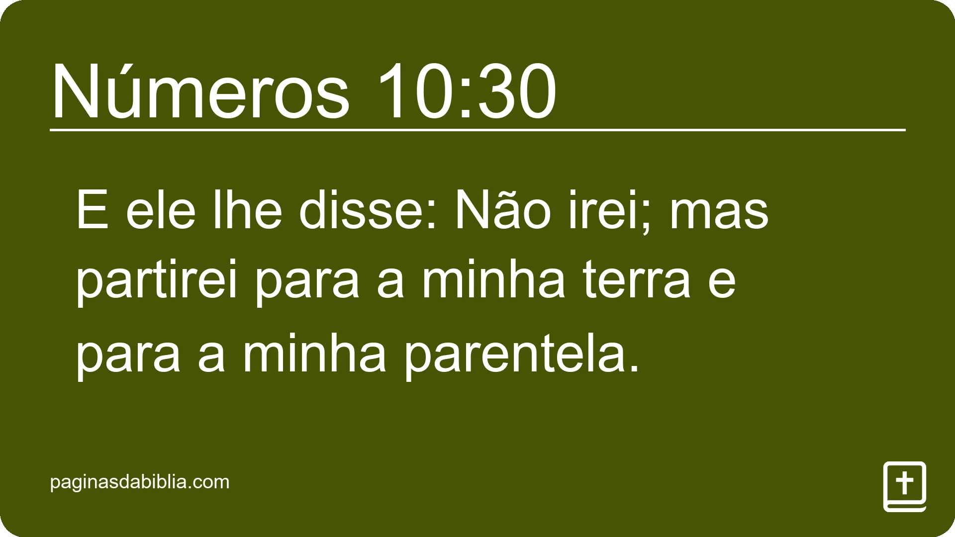 Números 10:30