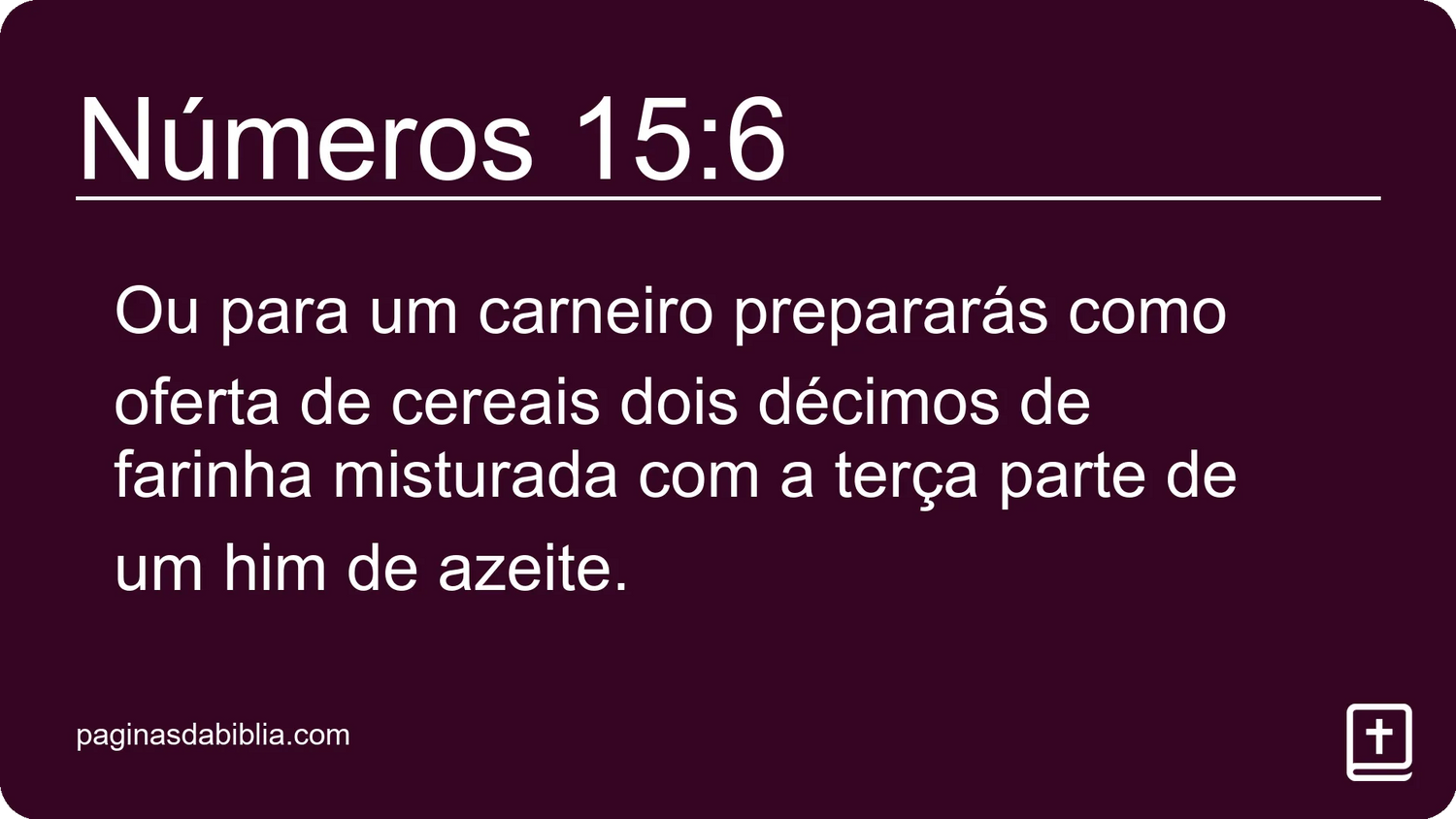 Números 15:6