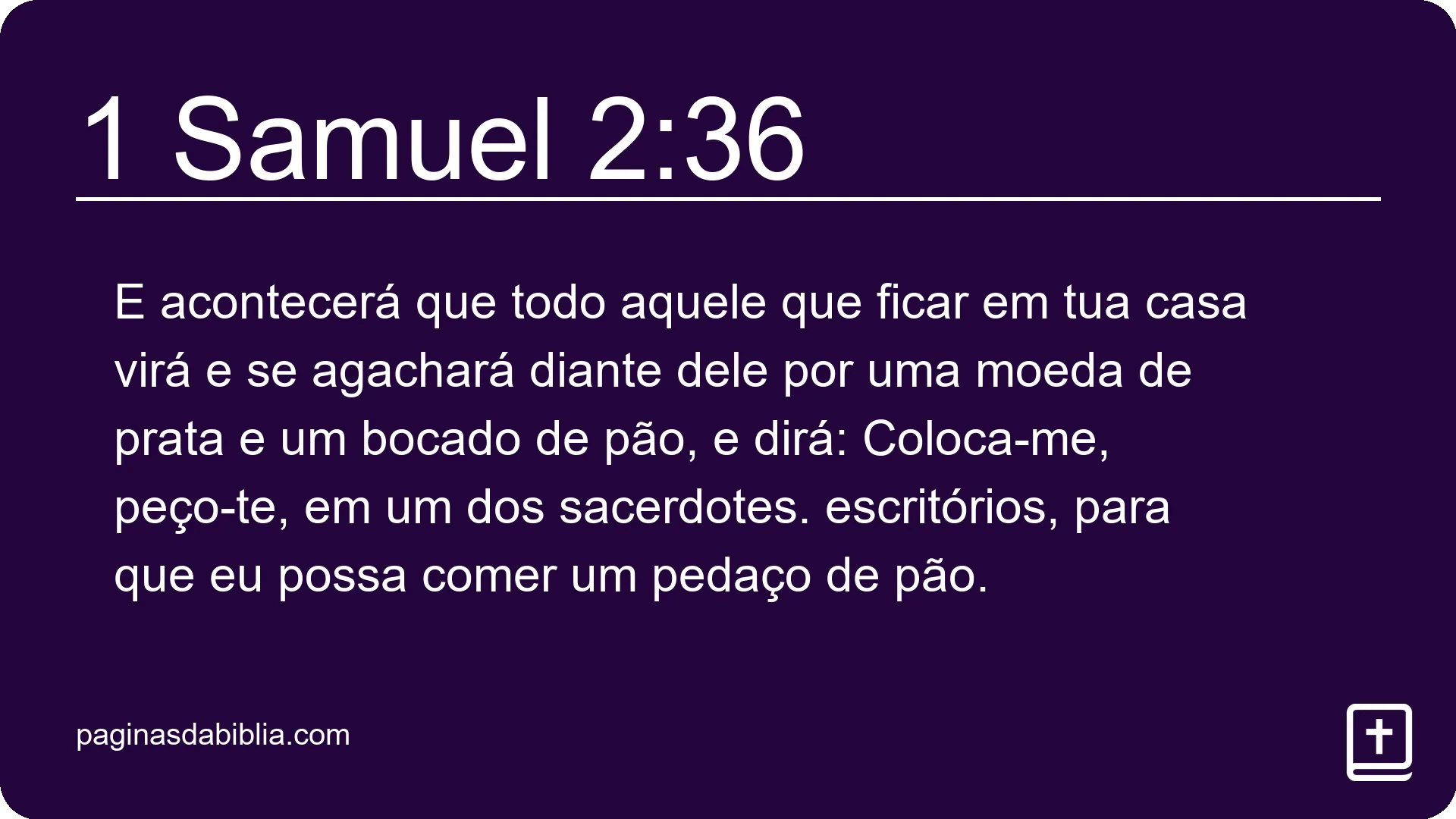 1 Samuel 2:36