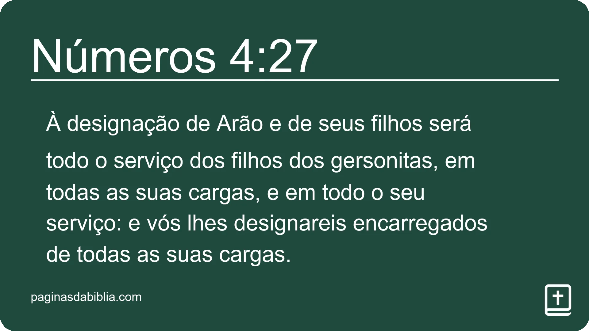 Números 4:27