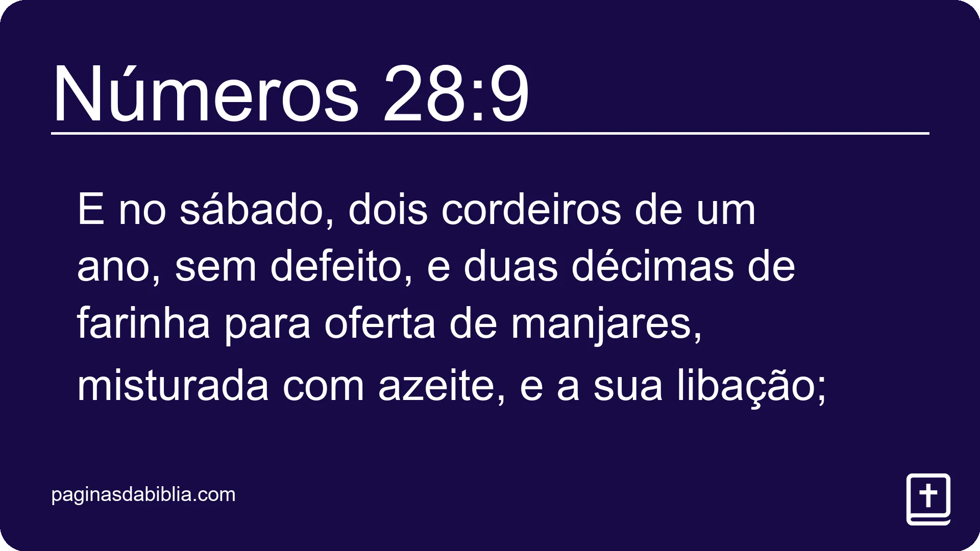 Números 28:9