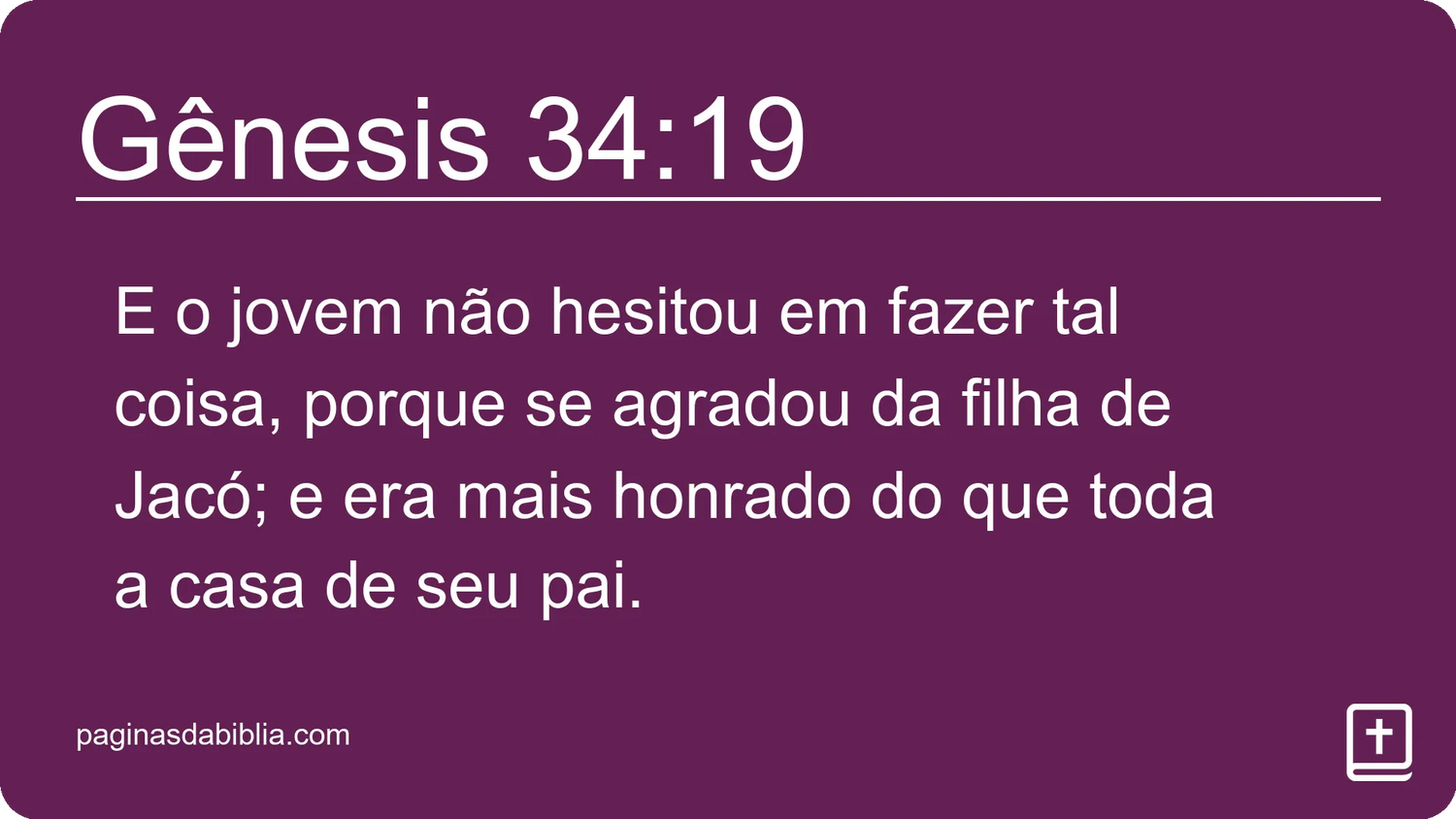 Gênesis 34:19