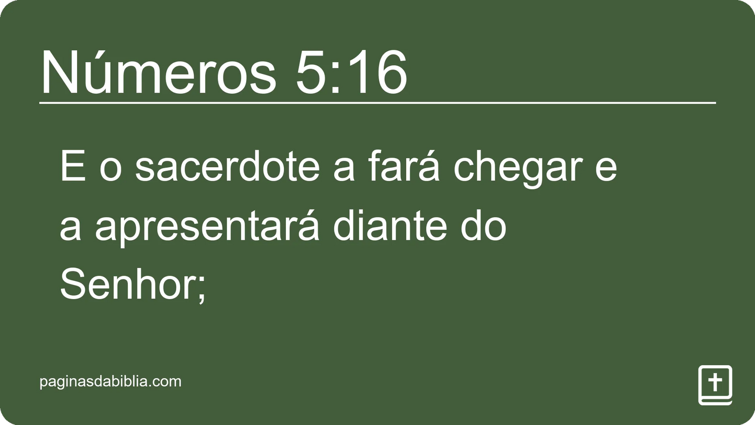 Números 5:16