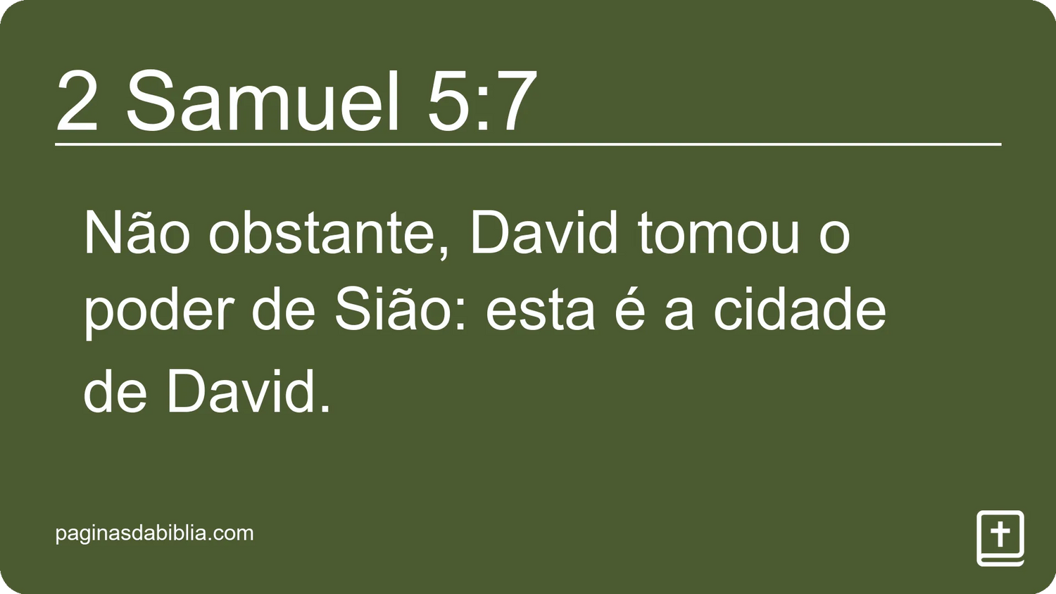 2 Samuel 5:7