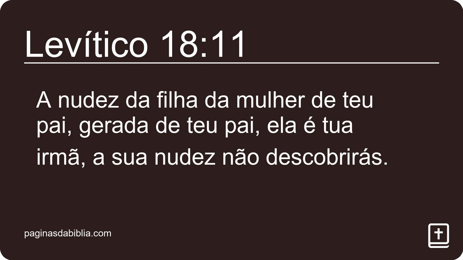 Levítico 18:11