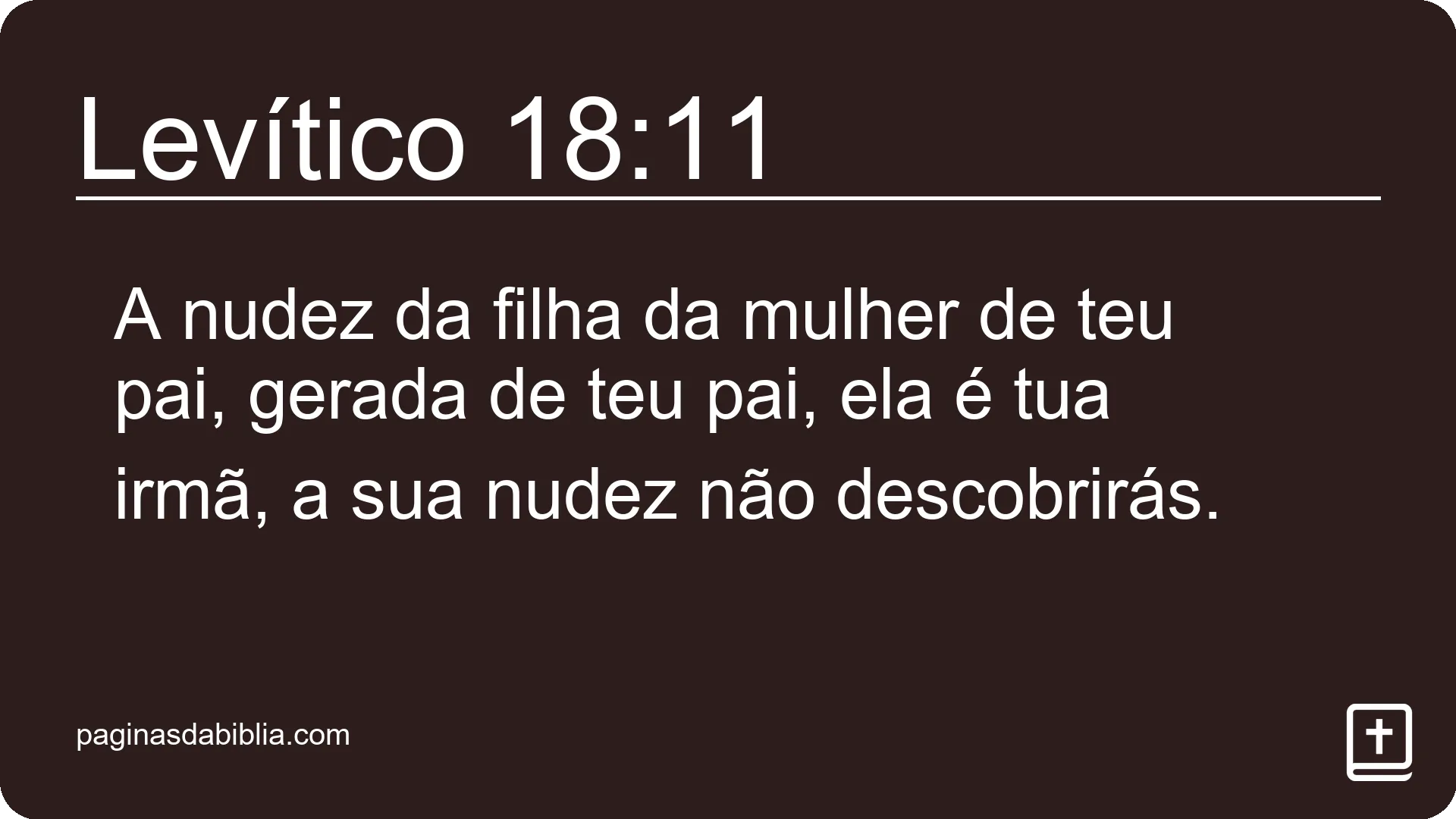 Levítico 18:11