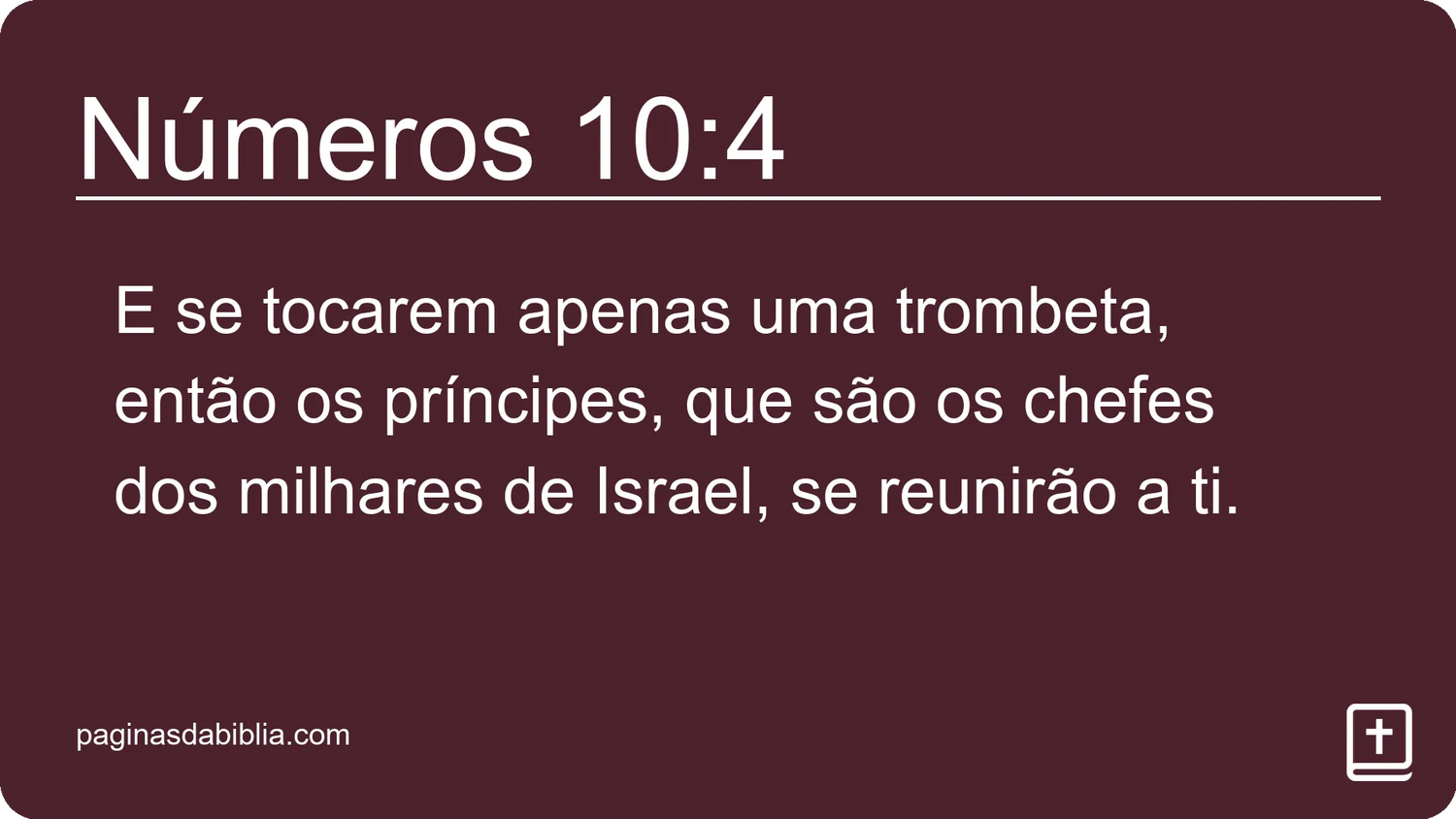 Números 10:4