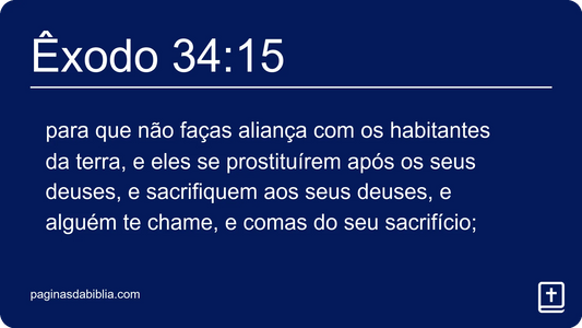 Êxodo 34:15