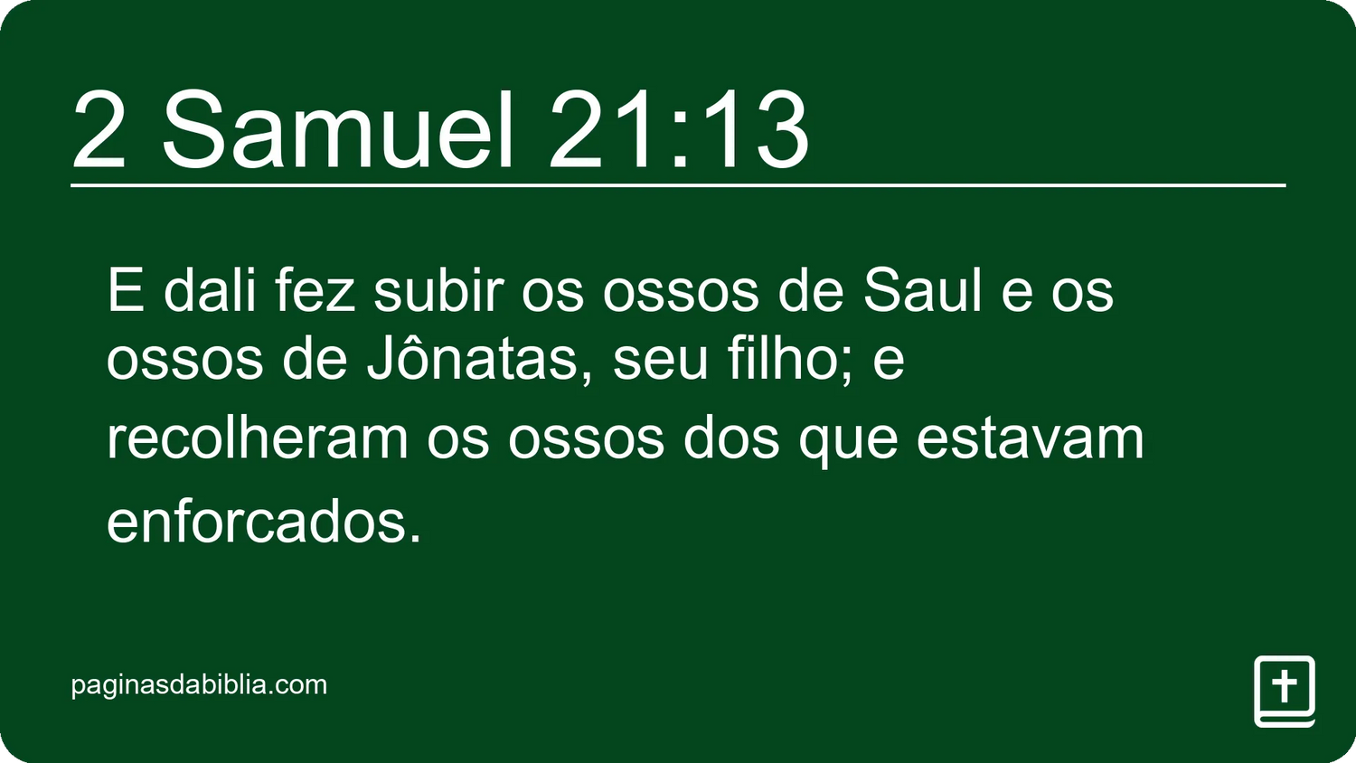 2 Samuel 21:13