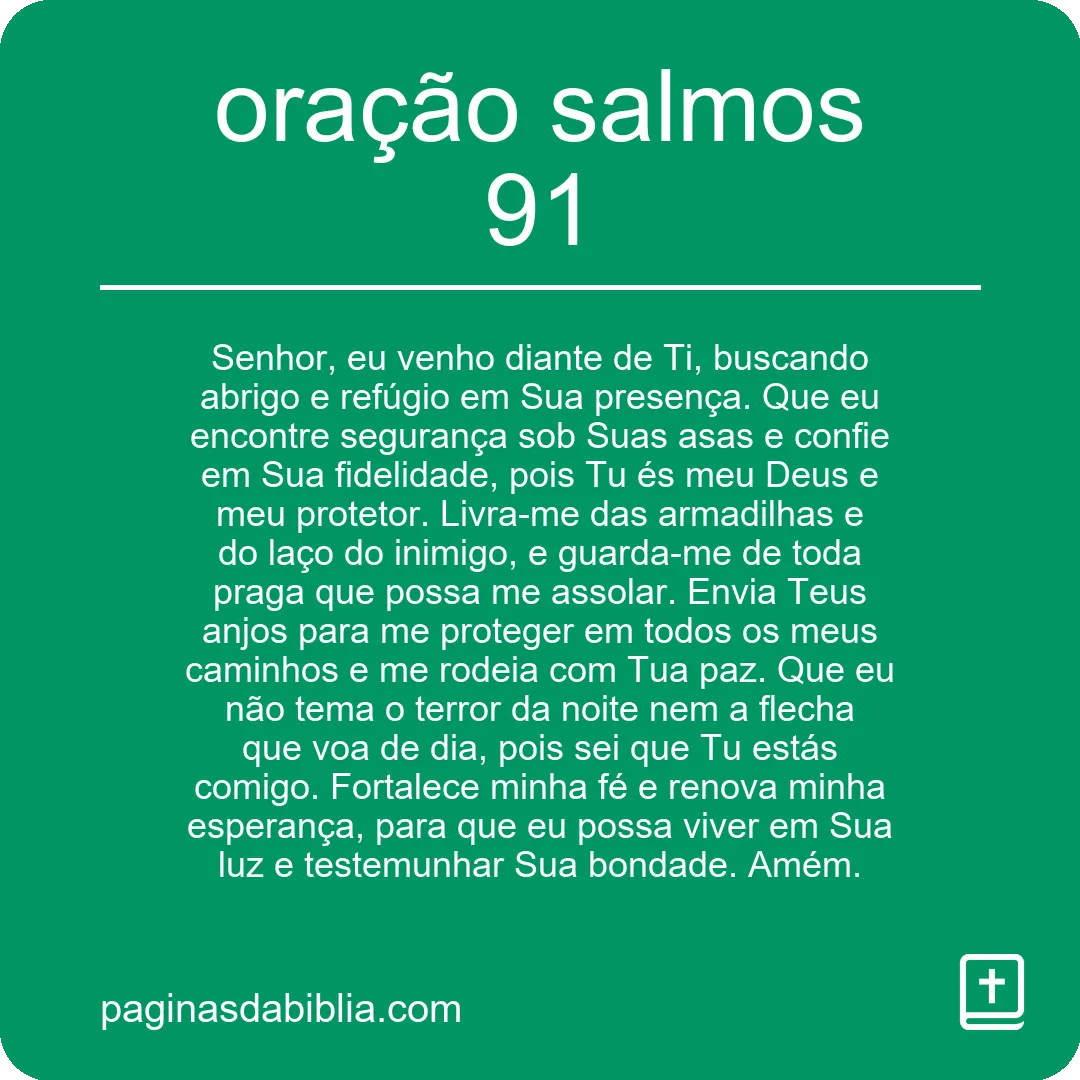 oração salmos 91