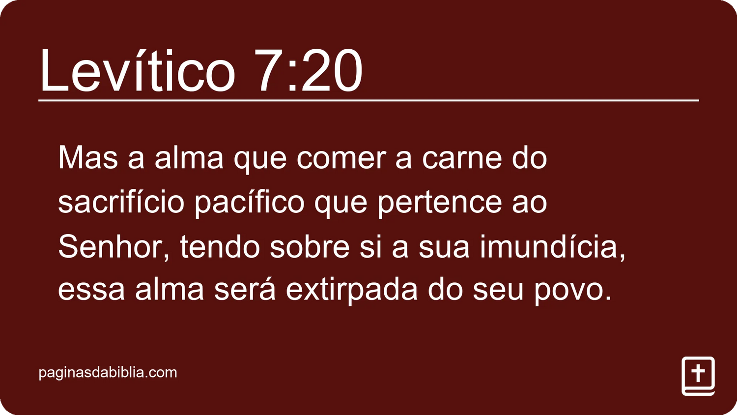 Levítico 7:20