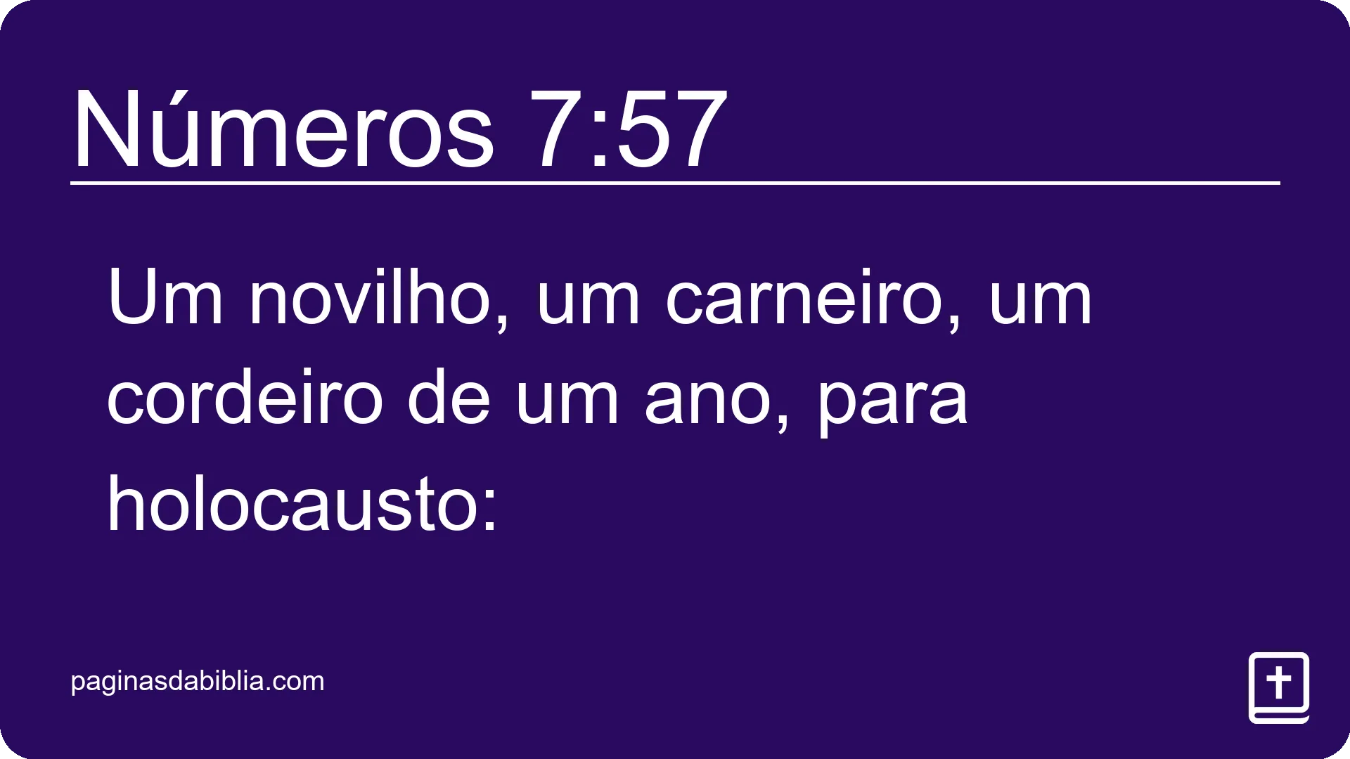 Números 7:57