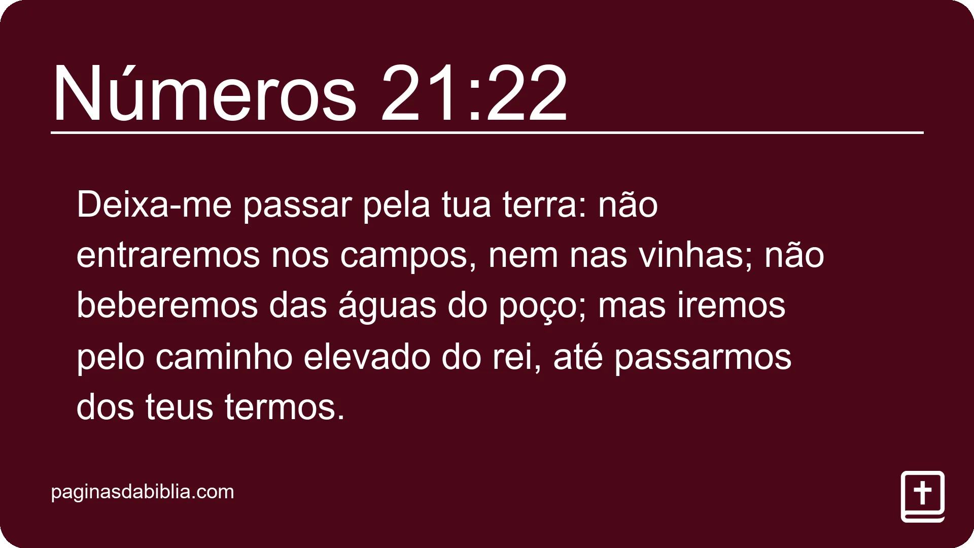 Números 21:22