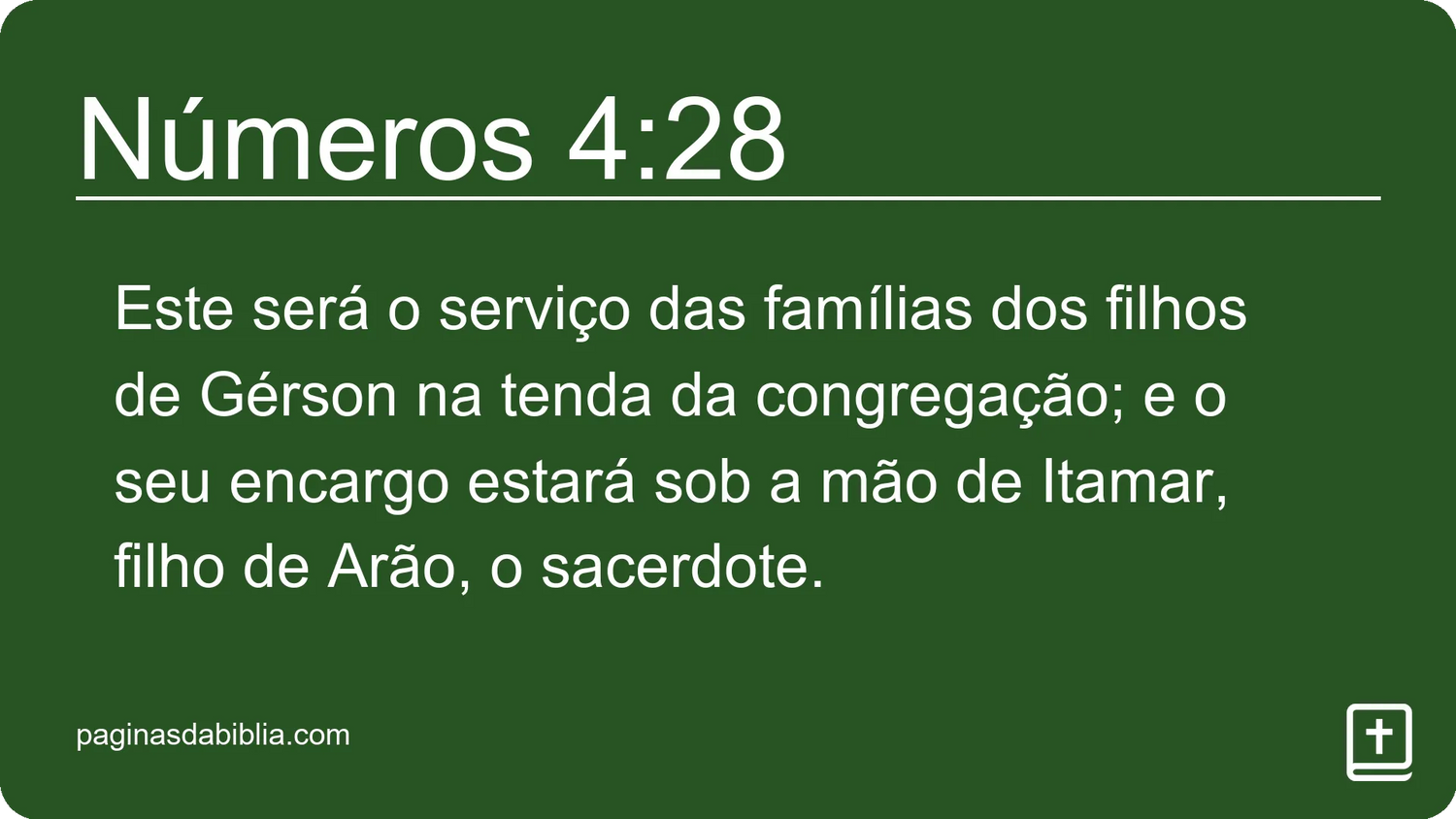 Números 4:28